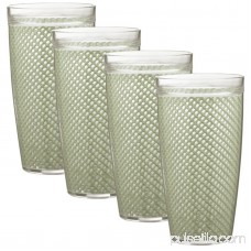 Kraftware Fishnet 22 oz. Plastic Every Day Glass (Set of 4)